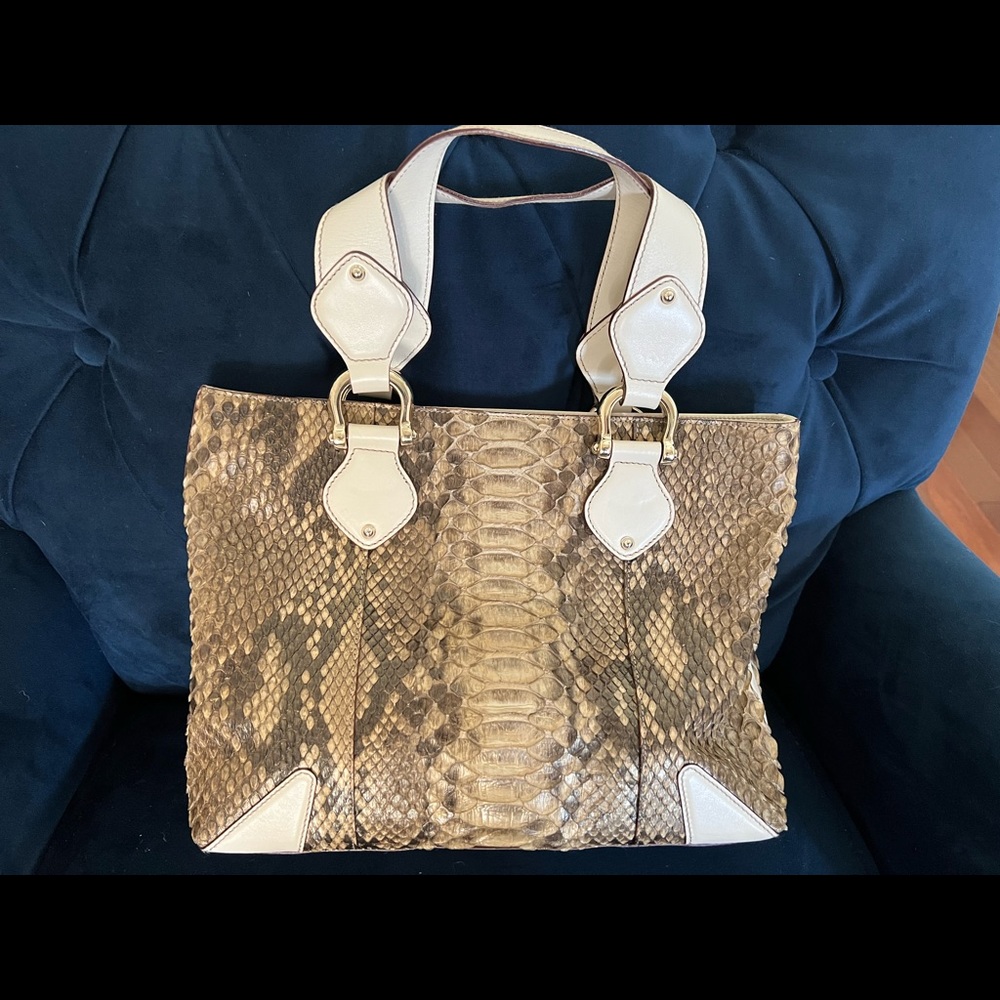 Gucci Python Handbag - image 1